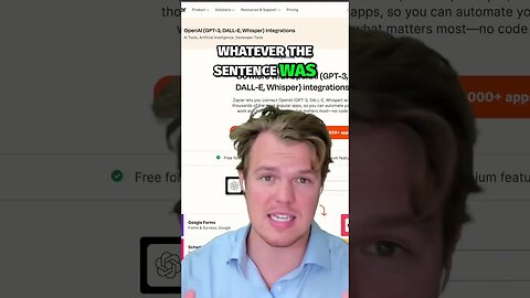 First AI Automation Built #zapier #openai