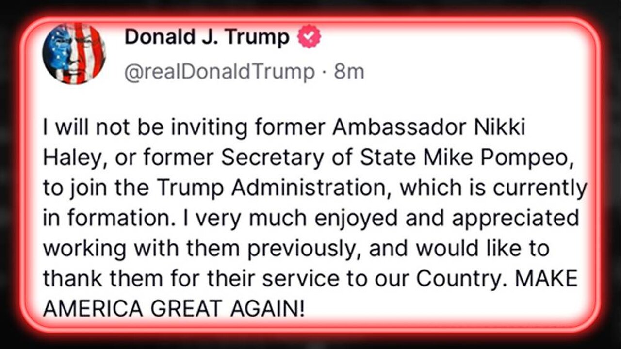 Trump Preemptively Fires Deep State Snakes Pompeo And Haley Break Out The Champagne