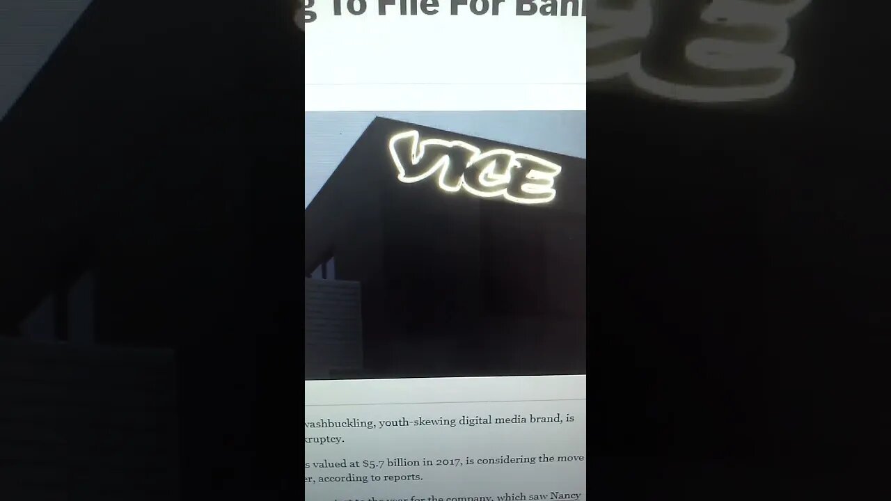 VICE Media Looking To File For Bankruptcy...GOOD