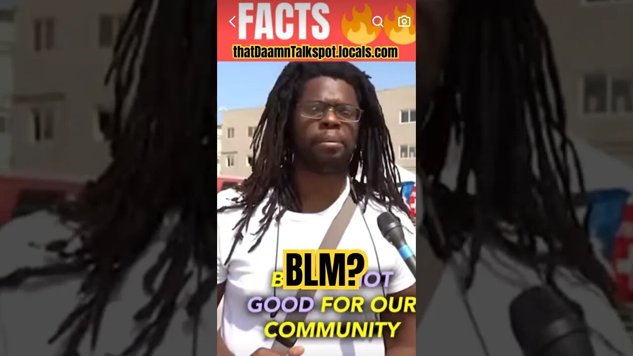 Truth spoken here! #DD81223 DailyDaamn August 12th 2023 #BLM from another perspective