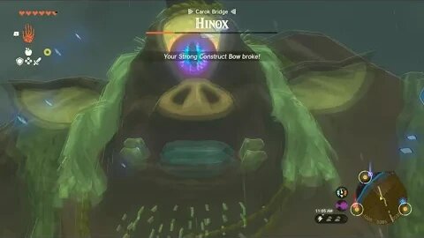 The Legend of Zelda Tears of The Kingdom Hinox Boss Battle Carok Bridge