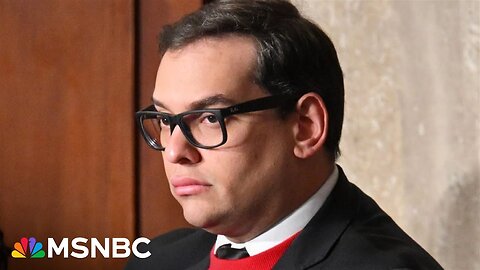 George Santos in court today ahead of his September trial