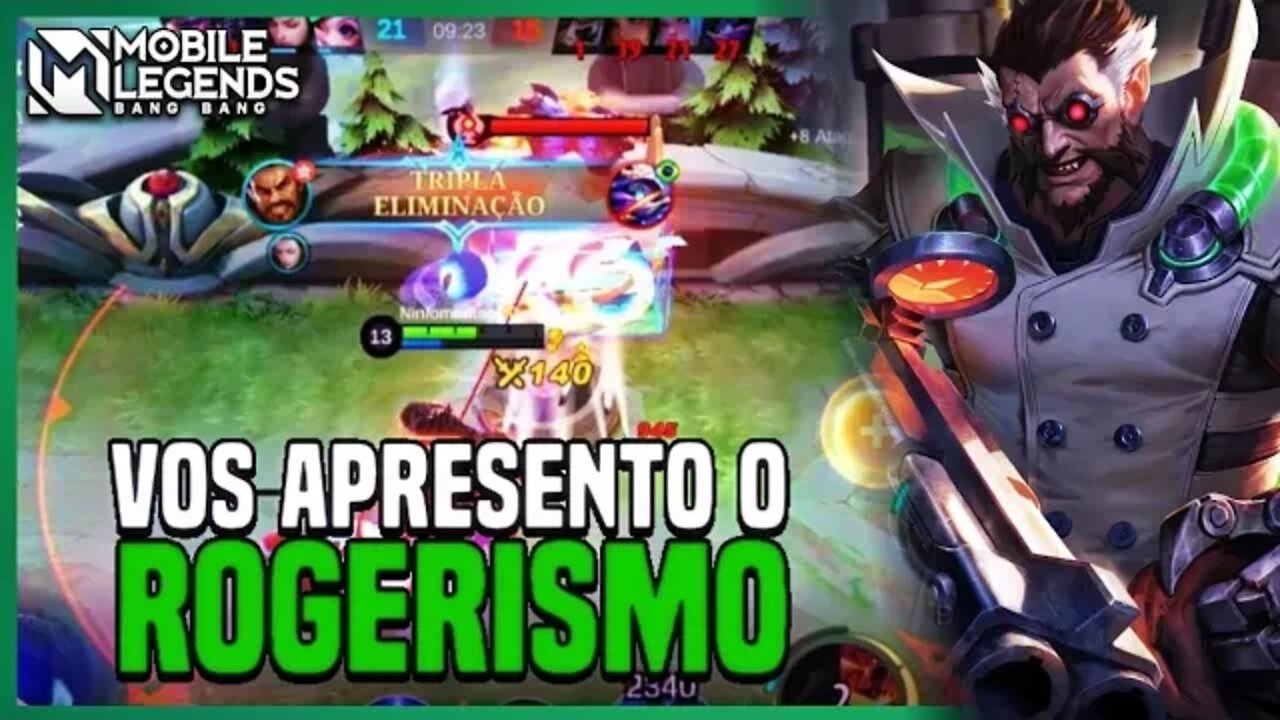 Usei ROGER Fazendo Duo Com o BÚFALO | MLBB