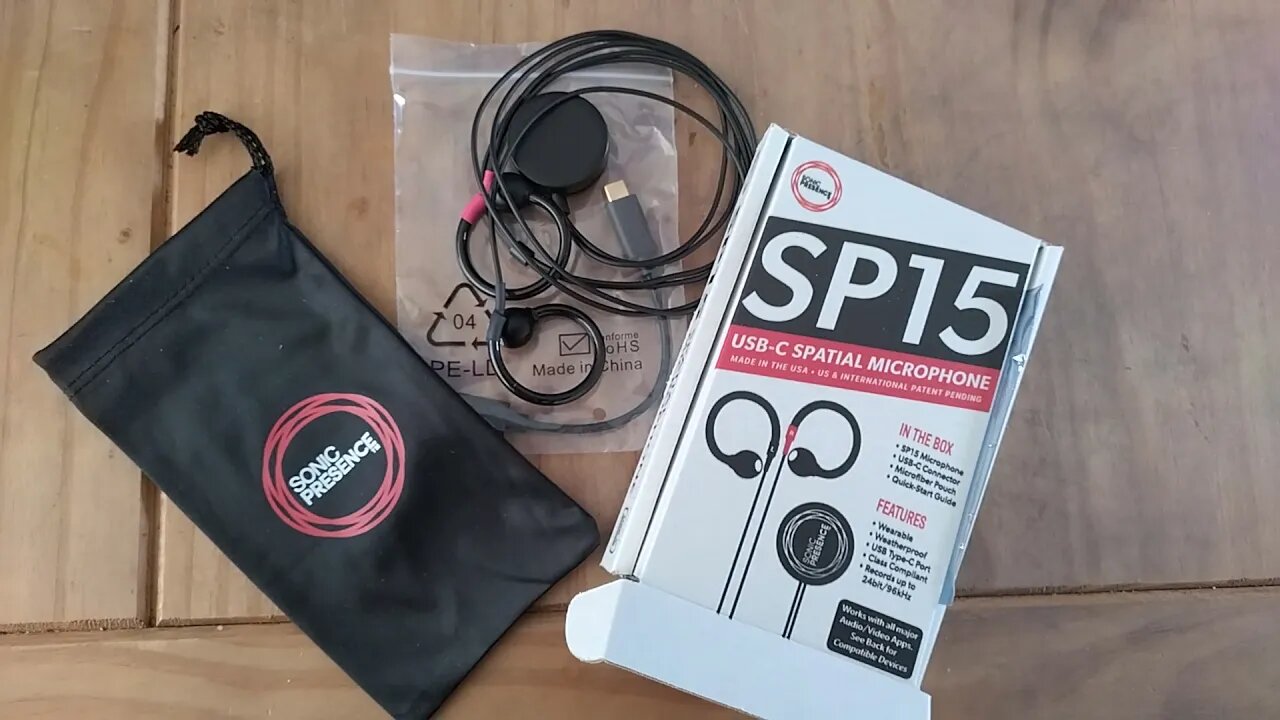 Unboxing Sonic Presence SP-15 USB-C binaural microphone