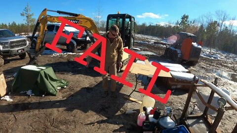 Fixing The Glass I Smashed On My Sany Excavator