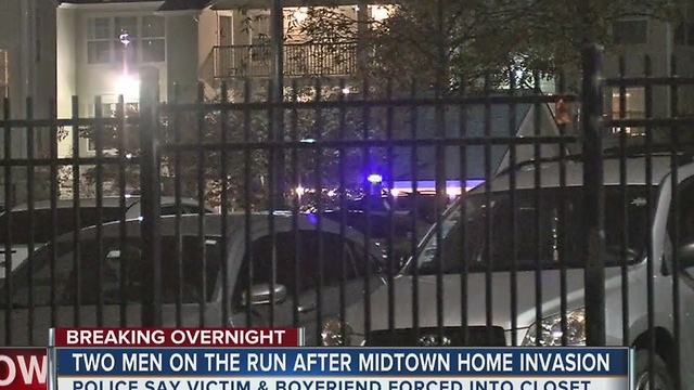 Police search for two suspects after overnight home invasion in midtown