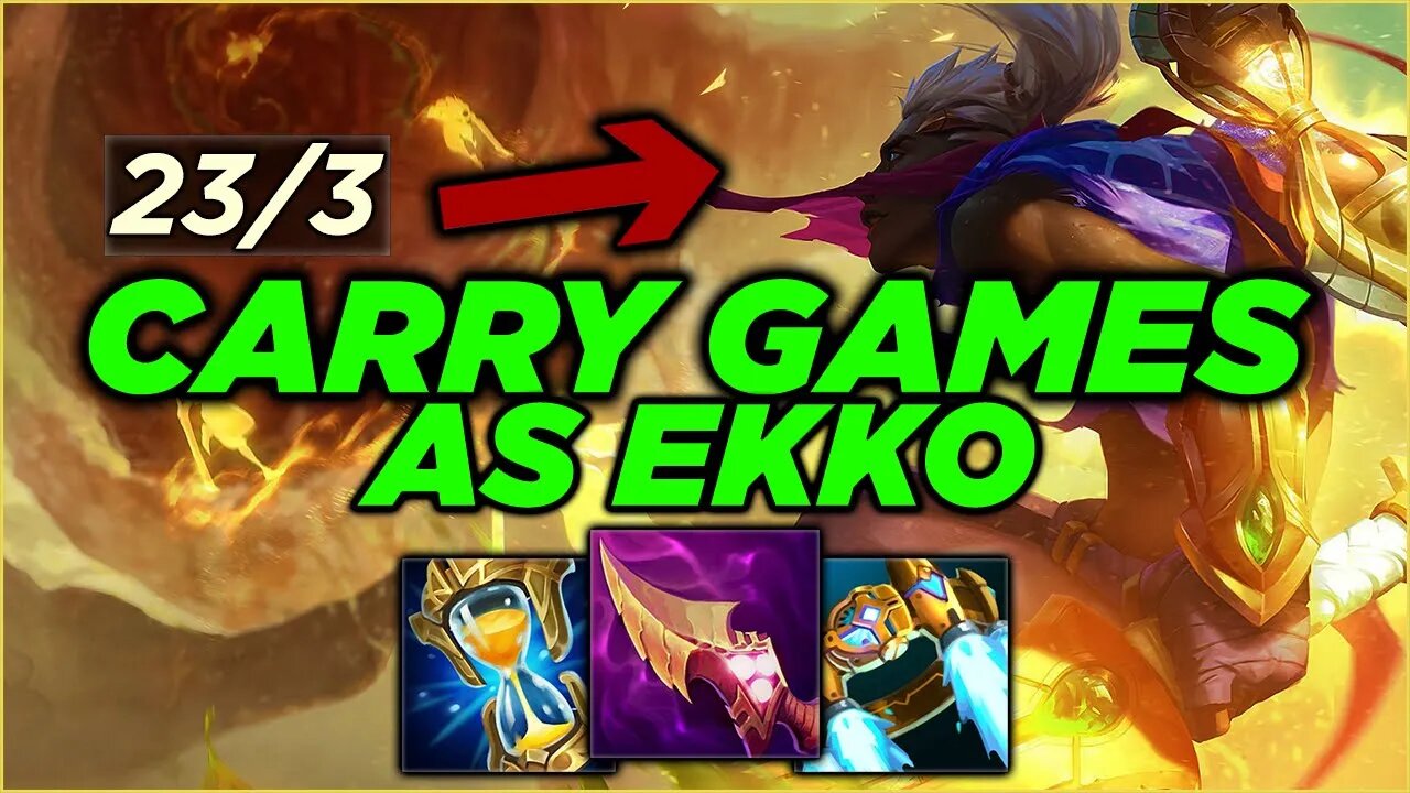 Carry Games As Ekko Jungle In Season 13! Guide To Winning On Ekko!