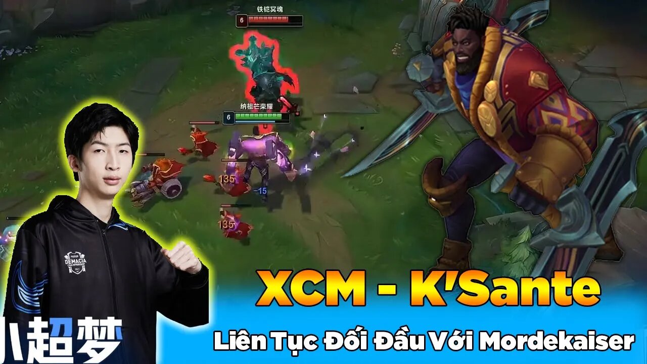 Liên Tục Đối Đầu Với Mordekaiser Lần Này XCM Sử Dụng K'Sante Xử Lý Kèo