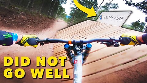 First Time Riding a Downhill Bike! - ANGEL FIRE BIKE PARK