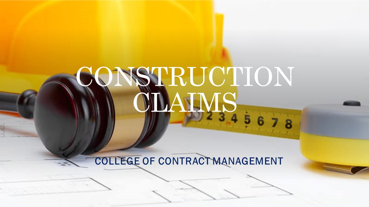Construction Claims | Upcoming Program