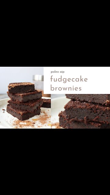 Paleo AIP Fudgecake Brownies Made Nut-Free & Coconut-Free