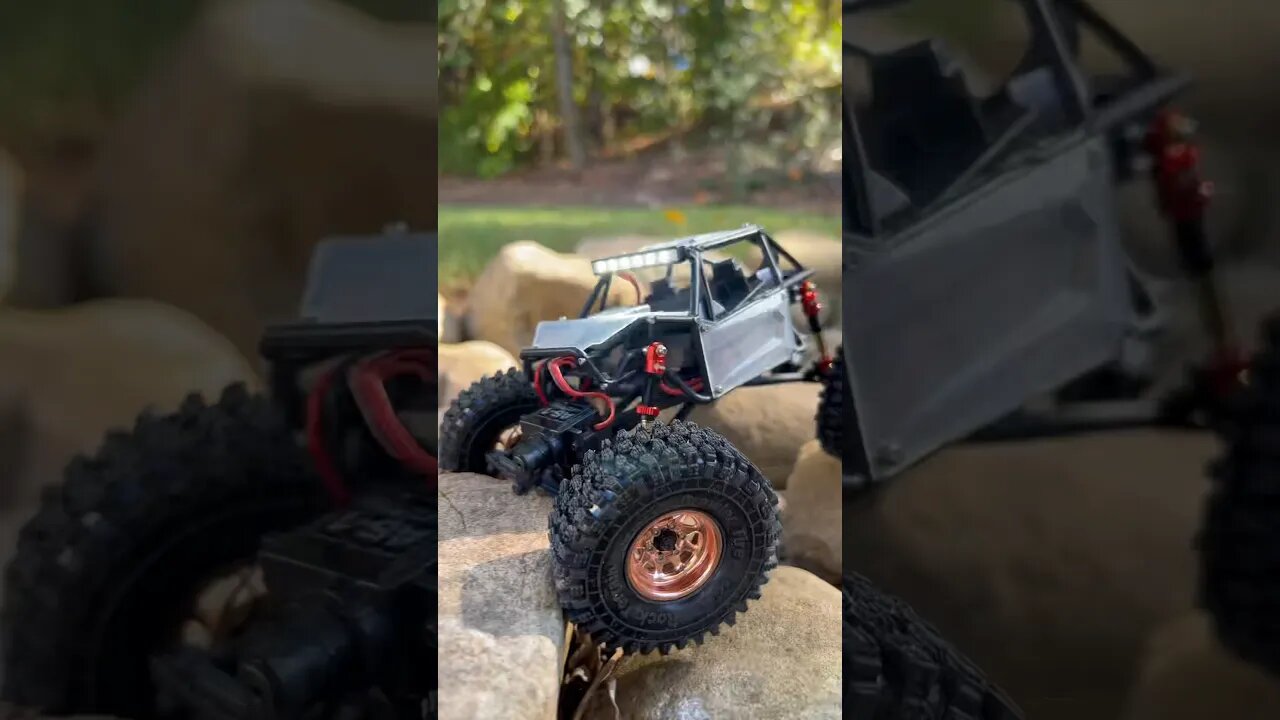 The SCX24 is more fun like this! #radiocontrol #rc #rccar #rccrawler #tinytrucks #axial #axialscx24