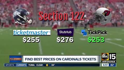 Find the best prices on Arizona Cardinals tickets