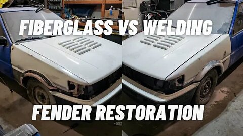 AE86 Levin RESTOMOD - Repairing Rust Damage on Fender with Fiberglass