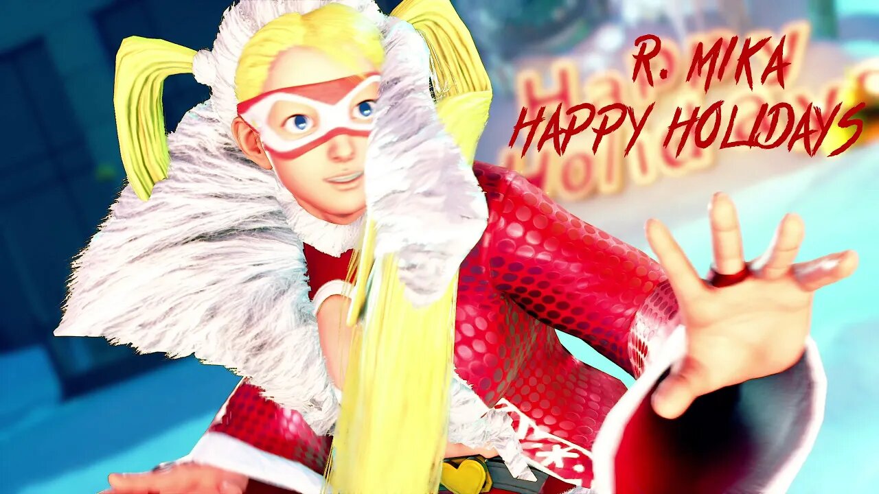 Street Fighter V R. Mika Happy Holidays Outfit