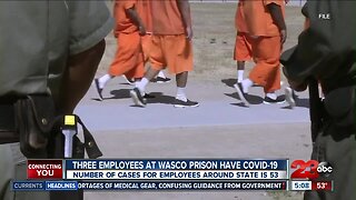 Third employee tests positive at Wasco State Prison