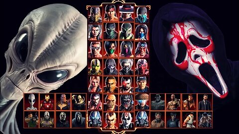 Mortal Kombat 9 - Alien Mod - Expert Ladder - Gameplay @(1080p)