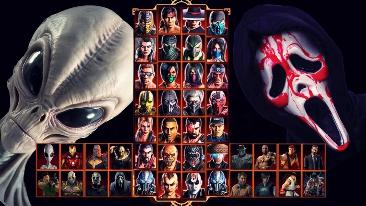 Mortal Kombat 9 - Alien Mod - Expert Ladder - Gameplay @(1080p)