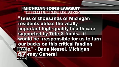 Michigan joins suit over defunding