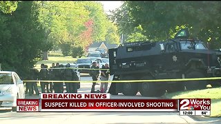 Suspect killed in officer-involved shooting in midtown Tulsa