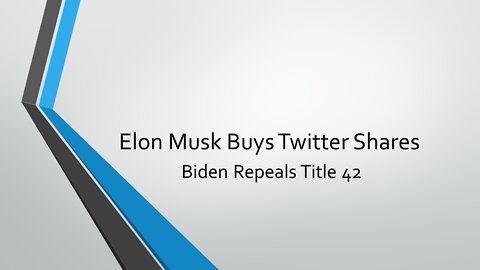 Elon Musk Buys 9.2% of Twitter