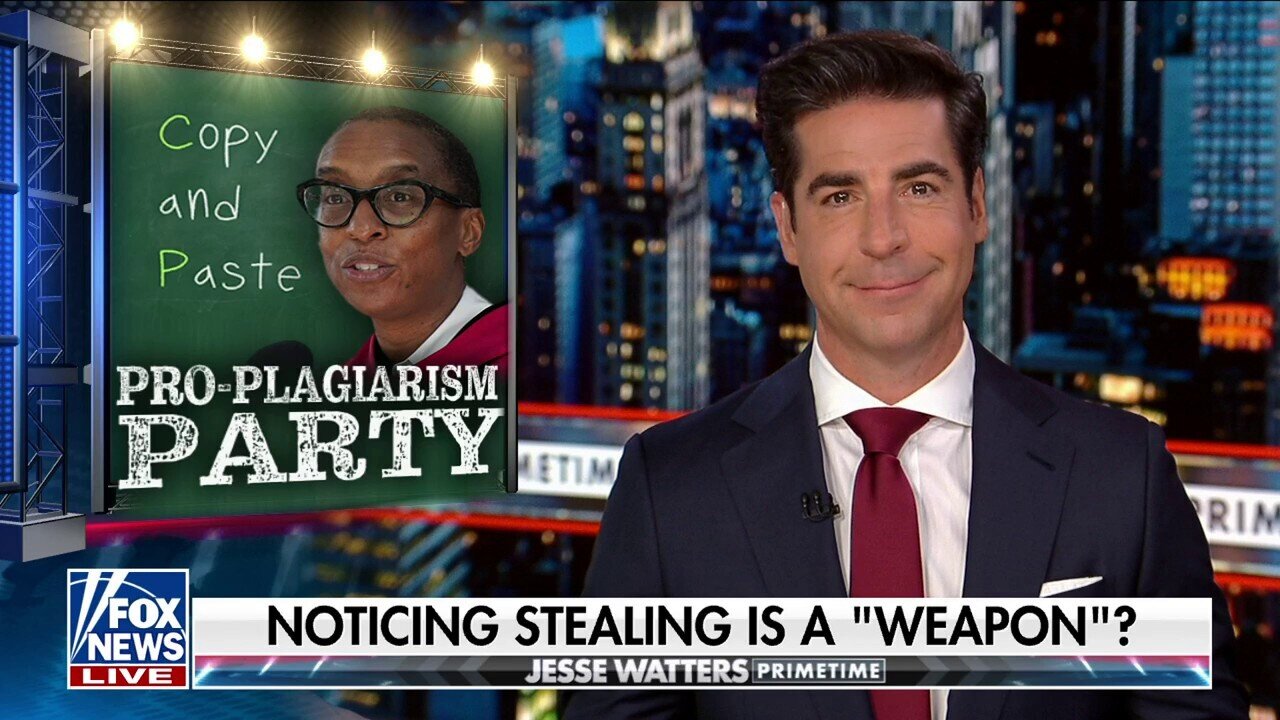 Jesse Watters: The Democrat Party Is Now The Pro-Plagiarism Party