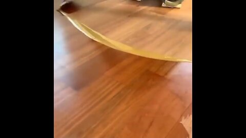 Carpenter polishing the floor of the house - Woodworking Skill #shorts