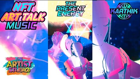 KARTHIK - Present Moment is Aura 🎶🎥🎨📱Music Video Animation Art
