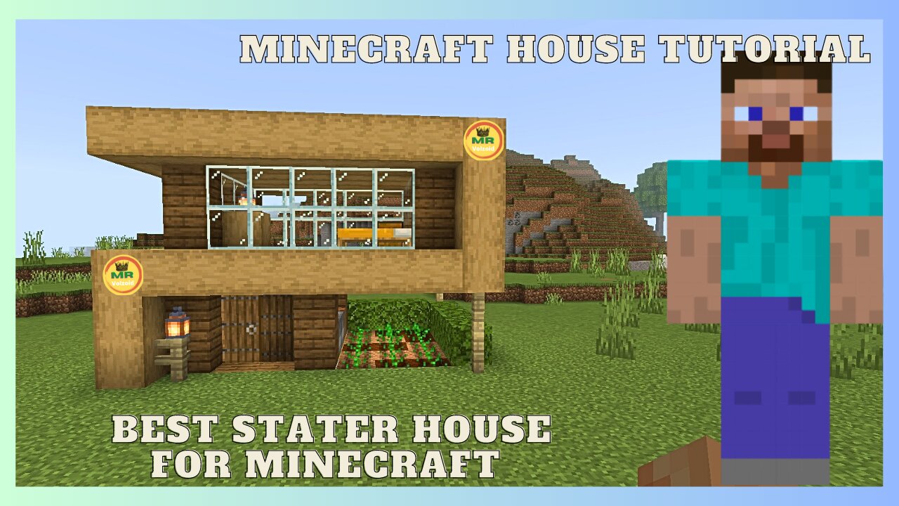 minecraft house tutorial, minecraft house ideas, minecraft starter house, #minecraft