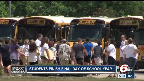 One week after school shooting, students at Noblesville West Middle School finish last day of school year