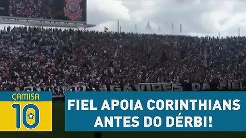 Treino aberto! FIEL apoia Corinthians antes do DÉRBi!