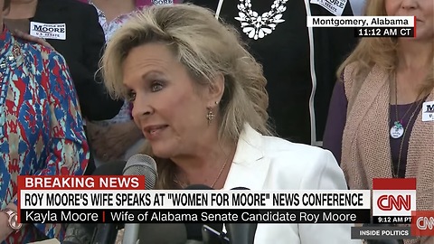 Roy Moore's Wife Delivers Powerful Message To Media! "He Will Not Step Down!"