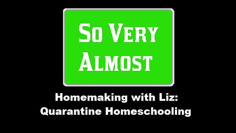 Homemaking with Liz: Quarantine Homeschooling