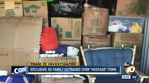 SD family says a major moving company's been holding their belongings "hostage" for months