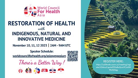 Day 1 - RESTORATION OF HEALTH Indigenous, Natural and Innovative Medicine