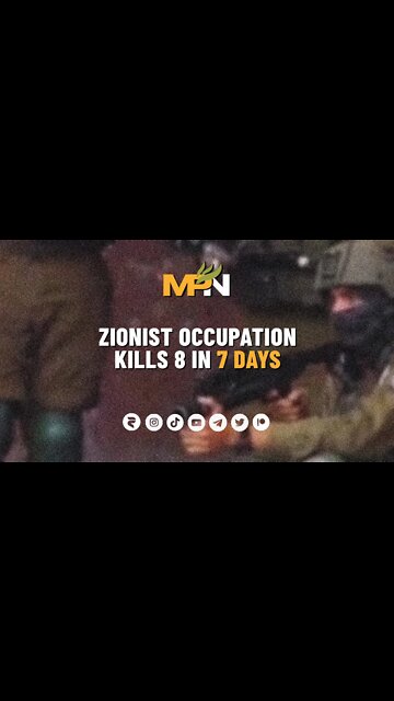 Zionist Occupation Kills 8 In 7 Days