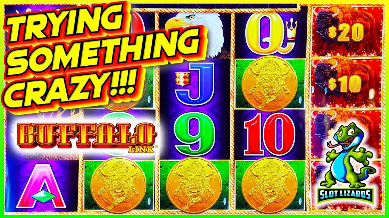 I TRY SOMETHING CRAZY on Buffalo Link Slot! DESPERATION JACKPOT!