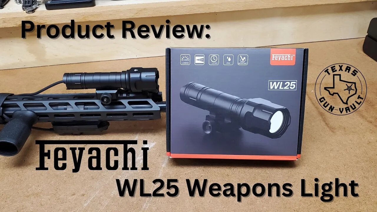 Product Review: Feyachi WL25 Weapons Light - WML w/ a too sensitive pressure pad