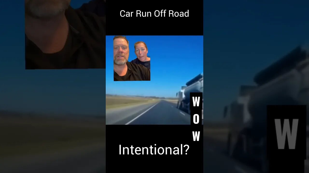 💥 Super Trucker Runs Woman Off Road Intentionally 😮#shorts