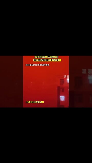 Sandstorm in Ulanqab city, Inner Mongolia, China