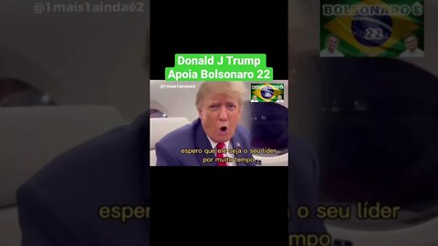 Donald J Trump envia mensagens para os Brasileiros sobre a votação de hoje. #bolsonaroreeleito