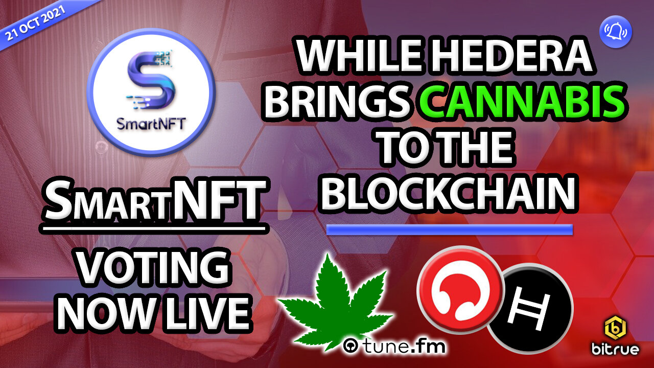 SmartNFT VOTING NOW LIVE WHILE HEDERA BRINGS CANNABIS TO THE BLOCKCHAIN!