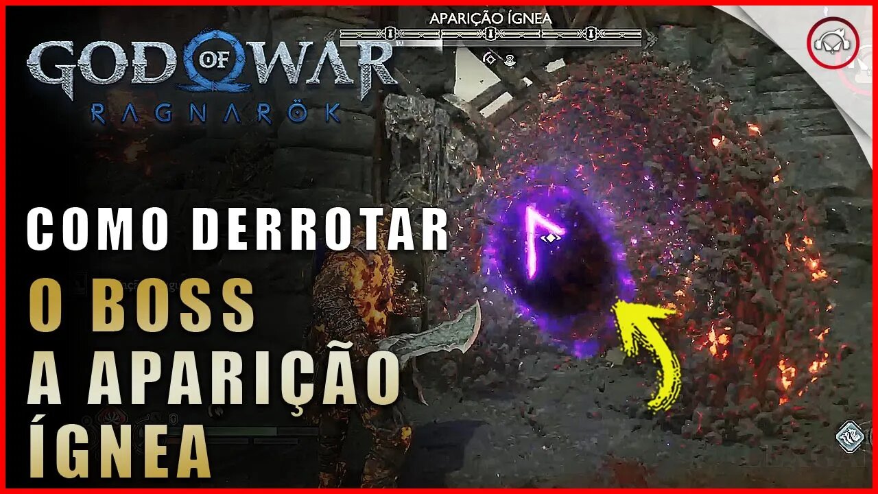 God of war Ragnarok, Como derrotar o boss A Aparição Íginea | Super dica