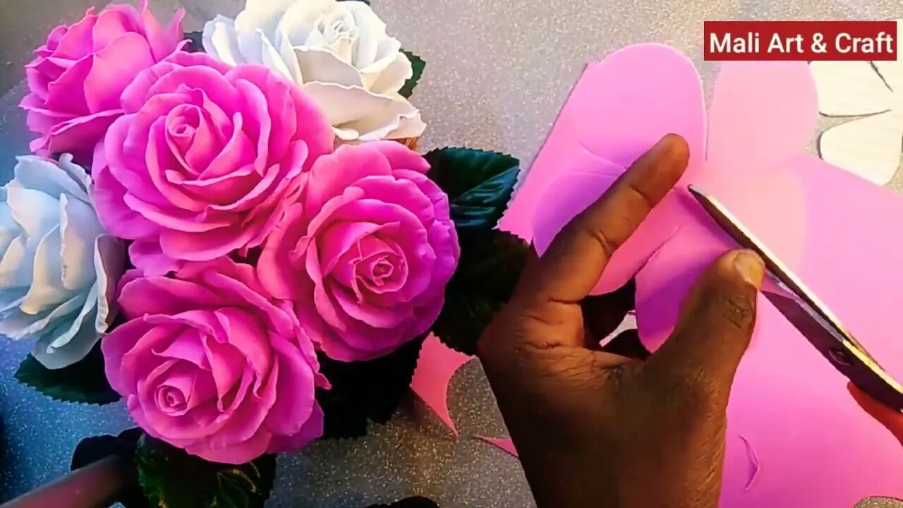 How to Make Foam Rose Flower