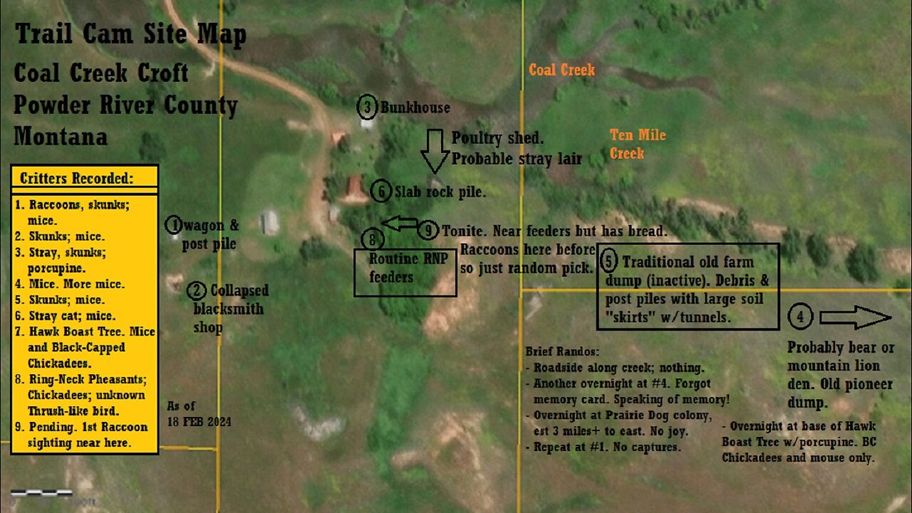 Trail Cam Site Map