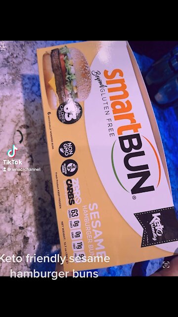 KETO FRIENDLY SESAME BUNS. ZERO CARB.GLUTEN FREE
