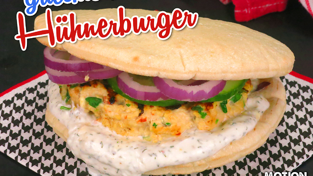 Griechischer Hühnerburger