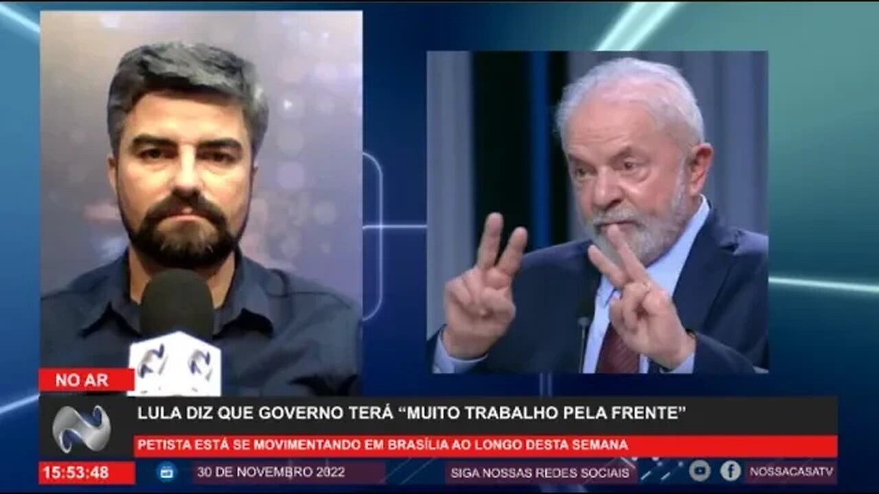 Lula diz que governo terá “muito trabalho pela frente”