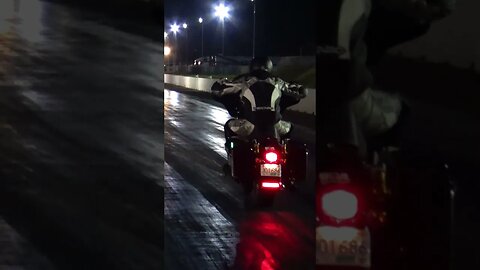 TURBOCHARGED BAGGER HARLEY DOES WHEELS UP LAUNCH