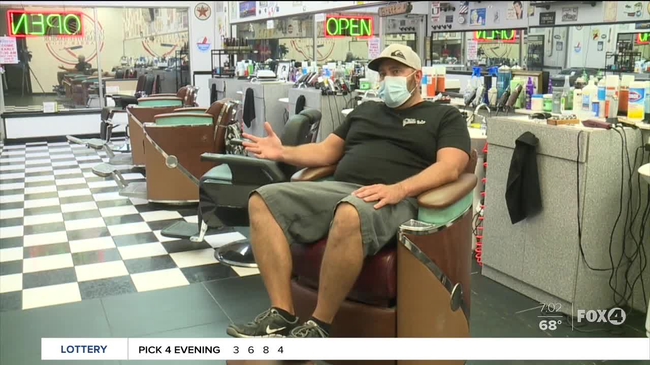 Port Charlotte barbershop reopens at midnight Monday morning